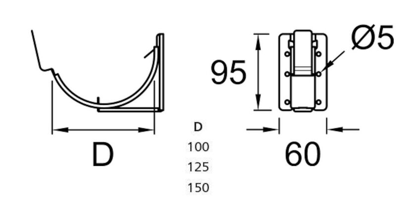 RÄNNKROK STÄLLBAR PLANNJA MÖRKRÖD 22 125 MM