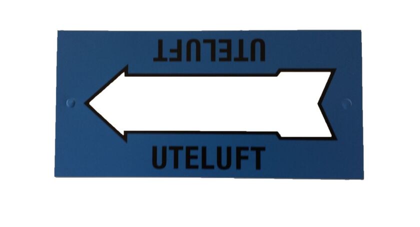 MÄRKSKYLT UTELUFT 10-PACK