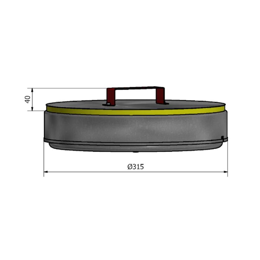 RENSLOCK HRL-60 SF 1.4404 EI60 E90 315 MM