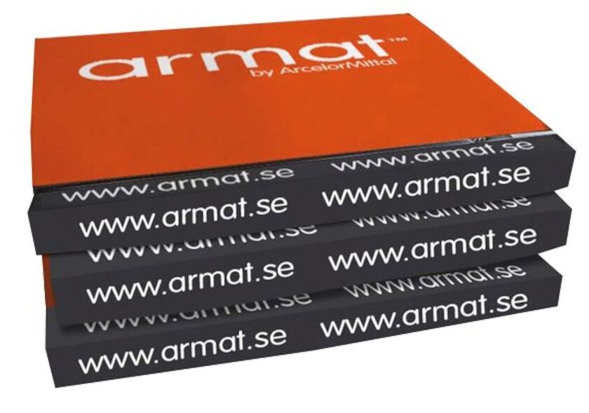 ARMAT AMS 2000X1250X0,6 SVART 9005
