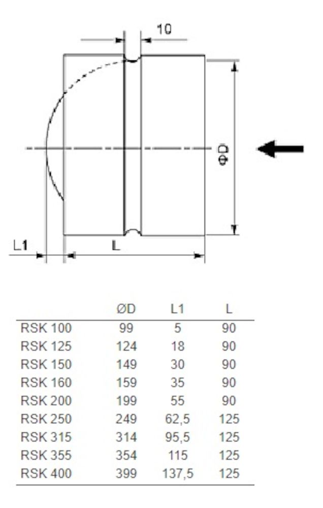 BACKSPJÄLL RSK 250 MM