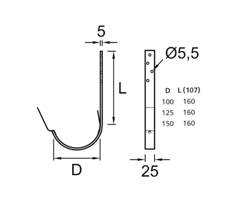 RÄNNKROK MELLAN PLANNJA ZINK MAGNESIUM LACK 125 MM